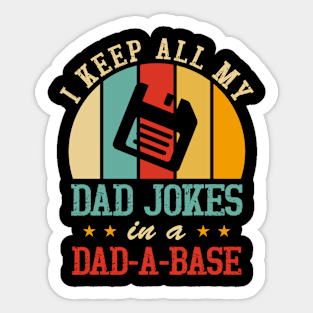 DAd A Base Dad funny Gift For Men Father day Sticker